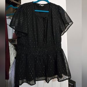 Maurices Black Dress with Gold Details